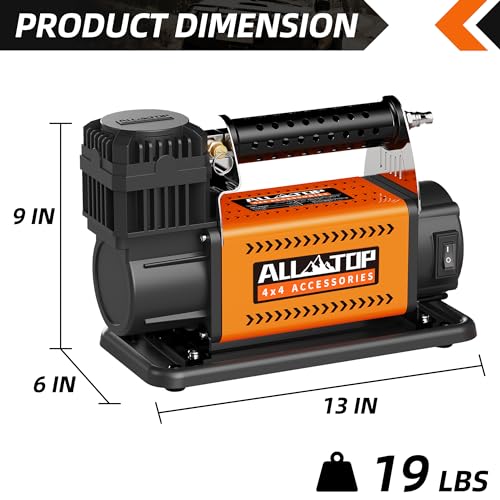 ALL-TOP kit con compresor de aire portátil de 12 V de alto r