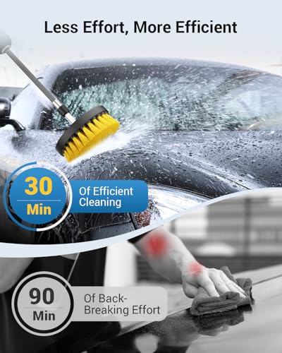 Kit de 30 piezas de detalles de coche, juego de cepillos de