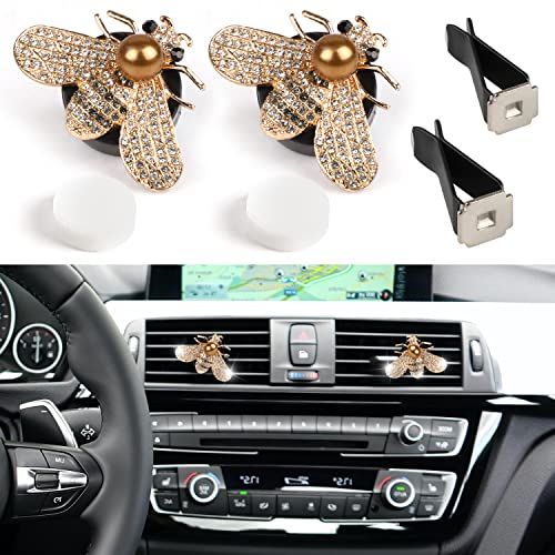 Car Bling Bee Clips de ventilación de aire oro+oro