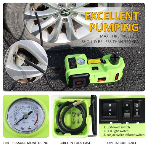 Kit de gato eléctrico para automóvil de 5 toneladas y 12 V (