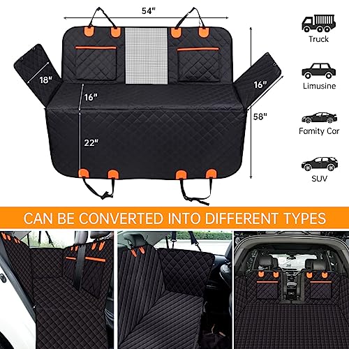 Funda de asiento de automóvil para perro, 100% impermeable,