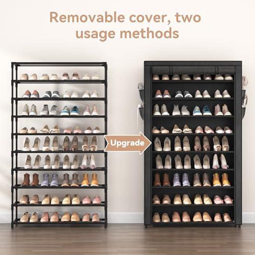 Zapatero con fundas – Organizador de zapatos de 10 niveles d