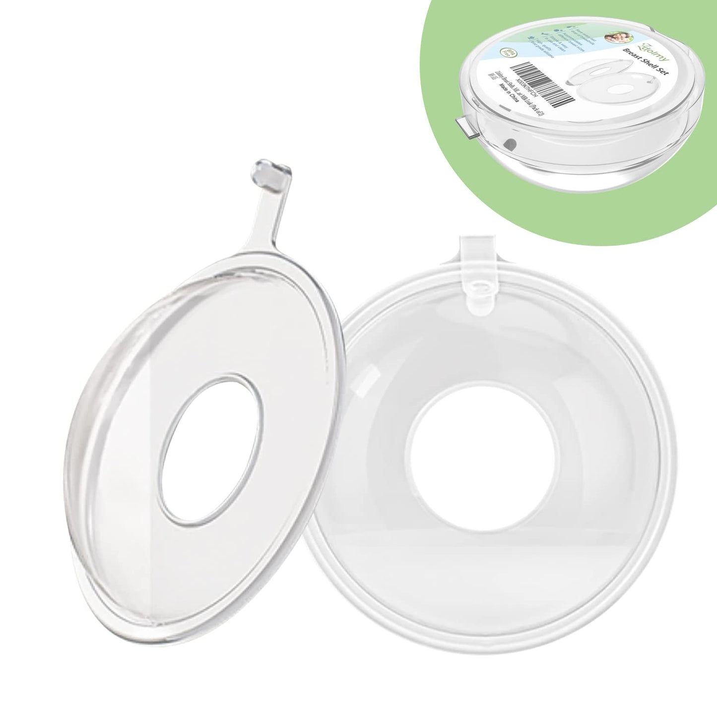 ¡Nuevo modelo con tapones! 2 unidades de conchas de pecho, p