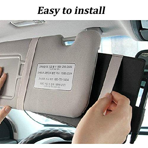 Organizador de visera para automóvil, accesorios de interior