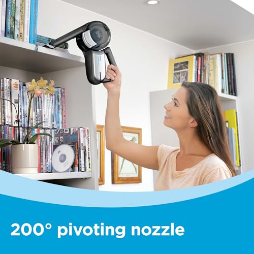 BLACK+DECKER BDH2000PL MAX Aspiradora de pivote de litio, 20