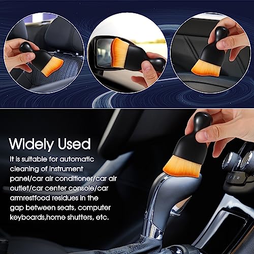 3 cepillos para el polvo para detalles del interior del auto