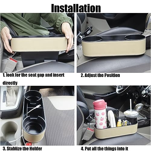 Portavasos para organizador de espacio de asiento de automóv