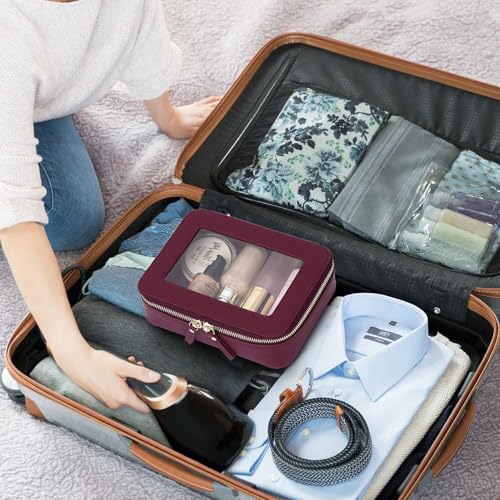 Bolsa de maquillaje transparente pequeña para cosméticos y a