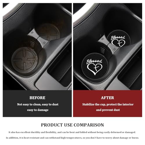 2 posavasos para automóvil, inserto de portavasos de 2.75 pu