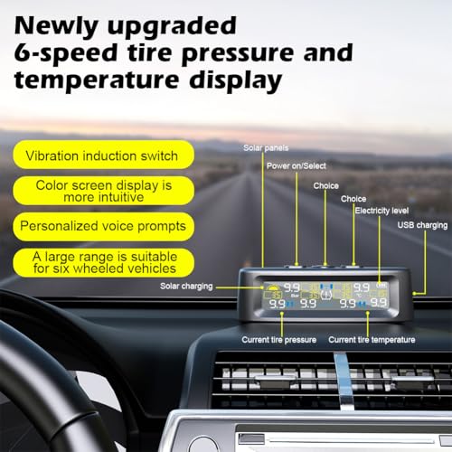 Sistema de monitoreo de presión de neumáticos, T12 TPMS Moni