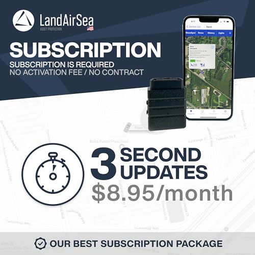 LandAirSea Sync GPS Tracker - 8.95 por mes. Cobertura global