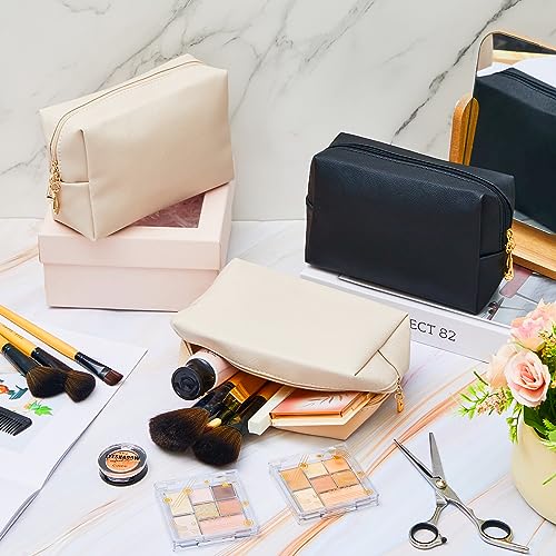Cunno 24 bolsas de maquillaje a granel de piel sintética par