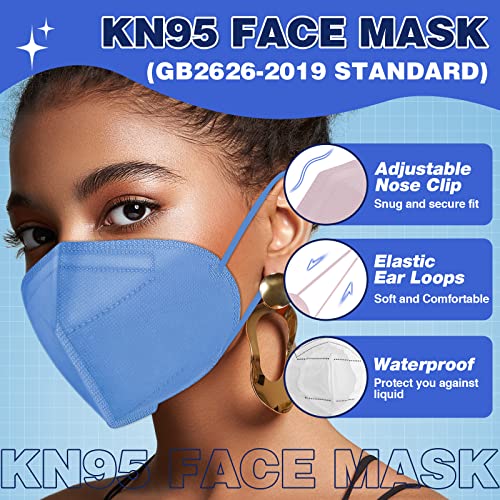 XDX Mascarillas KN95, 60 paquetes de mascarillas faciales en