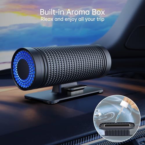 QUEENTY Purificador de aire para automóvil con dos ventilado