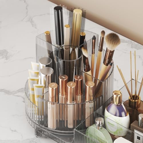 Organizador de maquillaje giratorio, vitrina cosmética de gr