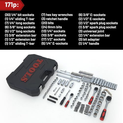 Ultimate Sockets Set de herramientas de mano integral, perfe