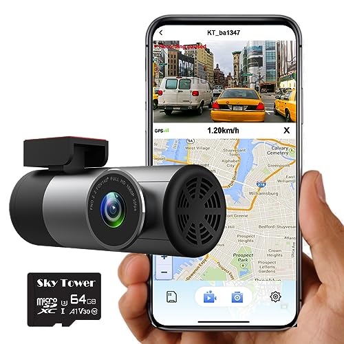 Cámara de tablero para automóviles, 2K+1080P, tarjeta SD de