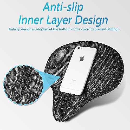 YLG Cojín de asiento de bicicleta, funda de cojín de espuma