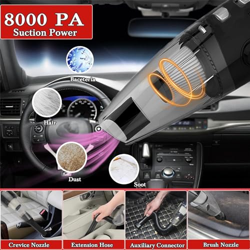 GASLIKE Kit de limpieza de automóvil de 63 piezas, kit de de