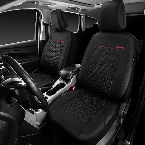 CAR PASS Funda acolchada de cuero para asiento de dos asient
