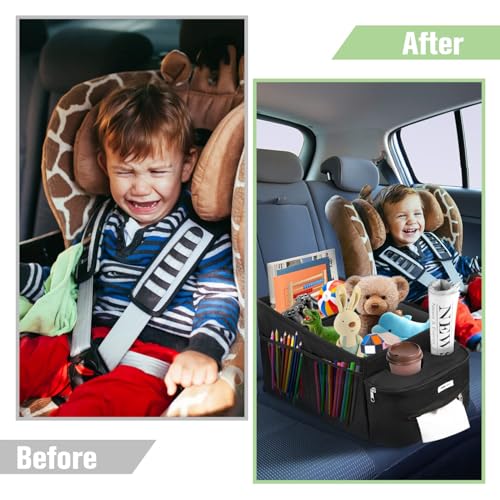 Organizador plegable para asiento de pasajero, diseño plegab