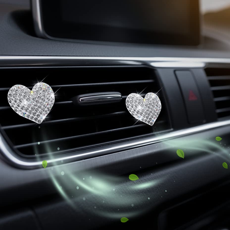Accesorios de coche brillantes para mujeres, adolescentes, a