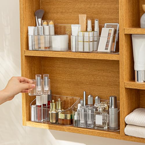 SUNFICON Bandeja de maquillaje, organizador de cosméticos, v
