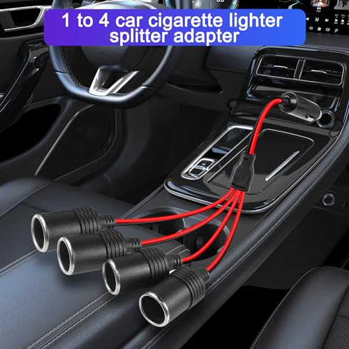 1 to 4 Car Cigarette Lighter 12v 24v Power Charger Adapter 4