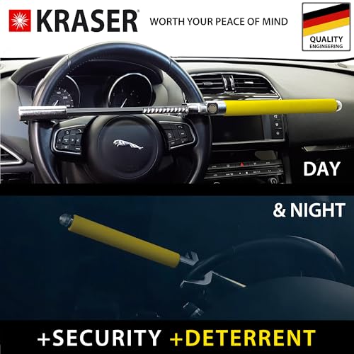KRASER WA839Y - Barra de alta seguridad para volante, más vi