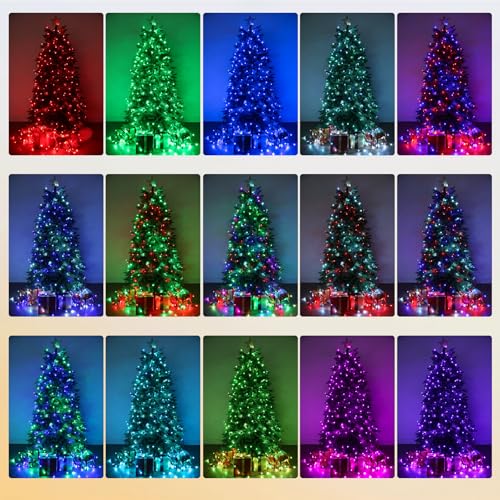 Joomer Luces de Navidad RGB que cambian de color, 33 pies, 1
