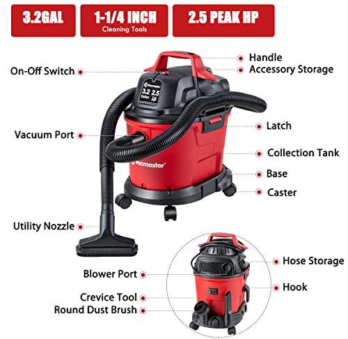 Vacmaster Red Edition VHB305M 1101 - Aspiradora en seco y hú