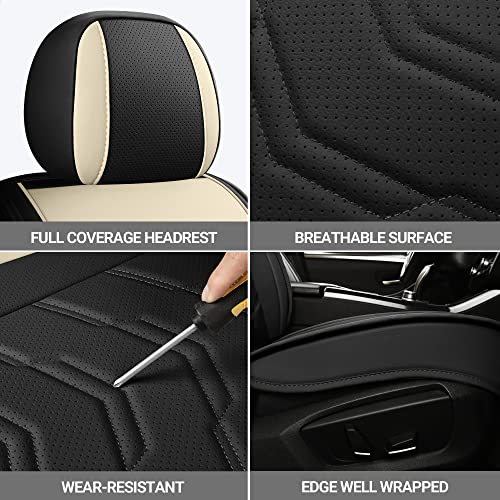 AOOG Juego completo de 5 fundas de asiento de automóvil de c