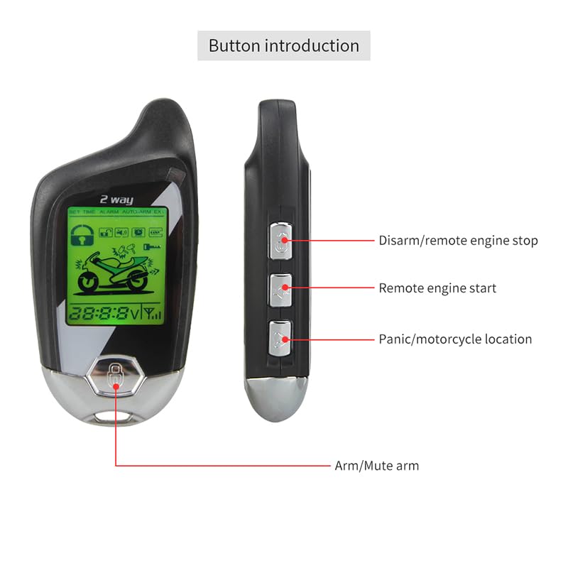 YNEM211 - Sistema de alarma para motocicleta con arranque re