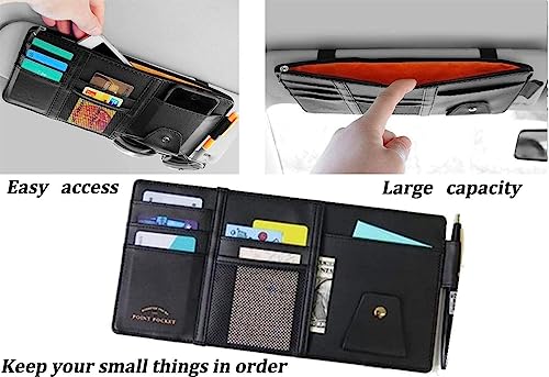 Organizador de visera para automóvil, accesorios de interior
