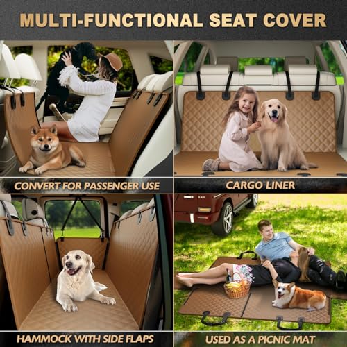 KNODEL - Funda de asiento trasero 100 % impermeable para mas