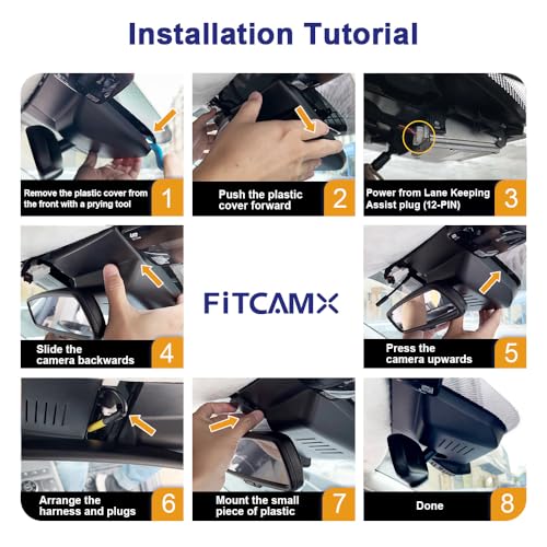 Fitcamx 2160P+trasera 1080P Dash Cam Adapts para Hyundai Ela