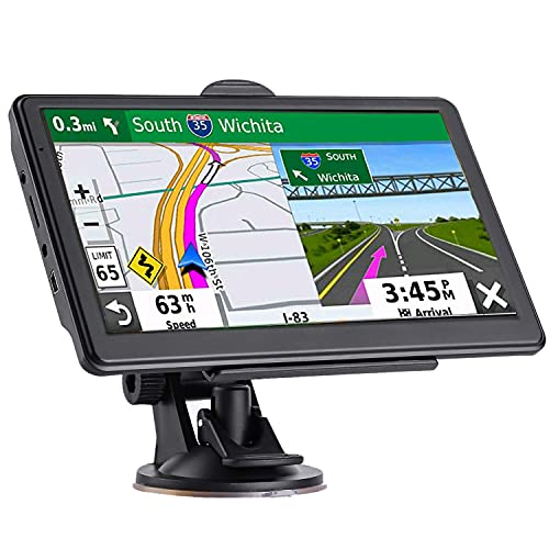 Navegador GPS para automóvil, mapa 2025 de 7 pulgadas con pa