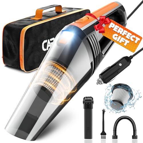 SYAYVO Aspiradora portátil para automóvil, 8000PA/100W/DC12V