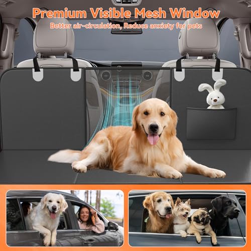 Funda de asiento de coche para perro para asiento trasero, m