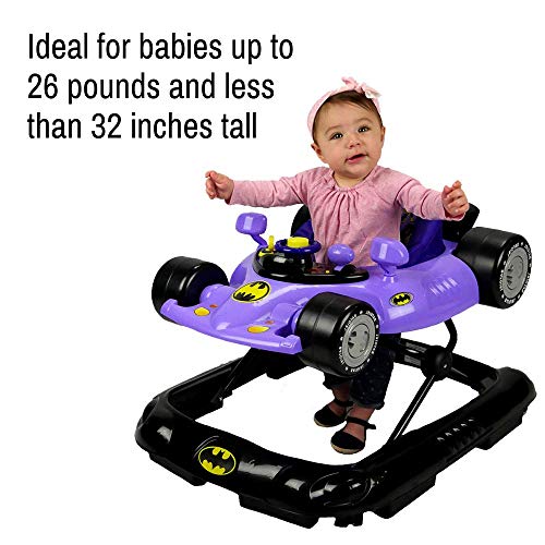 KidsEmbrace Batgirl - Andador de actividades para bebé, DC Comics Car,