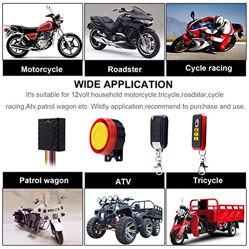 Bluefire® Kit de seguridad de sistema de alarma para motocic