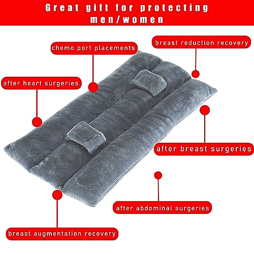 Ziciner Almohadas de cinturón de seguridad para mastectomía,