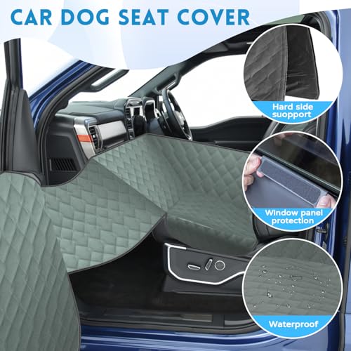 Funda de asiento de camión para perro para asiento delantero