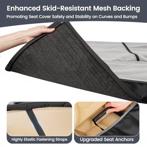 Funda de asiento de automóvil para perro con piel sintética,