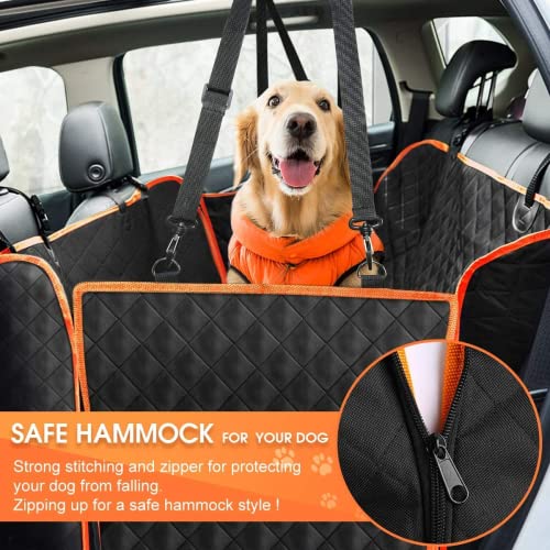 Funda de asiento de coche para perro, hamaca impermeable par