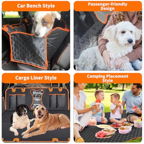 CBBPET Funda de asiento de coche para mascotas 100% impermea