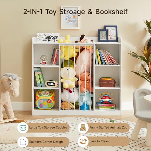 Zoológico de animales de peluche para niños pequeños, organi