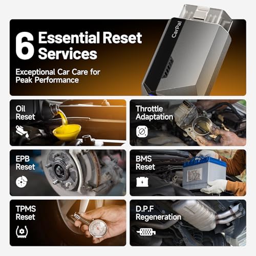 TOPDON Carpal OBD2 escáner Bluetooth - Escáner para coche, h