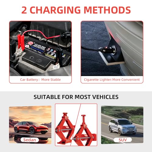 Kit de gato eléctrico para automóvil de 3 toneladas, 12 V, g