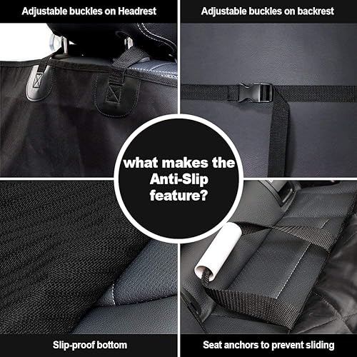 Pet Deluxe Fundas de asiento para perros para automóviles, S